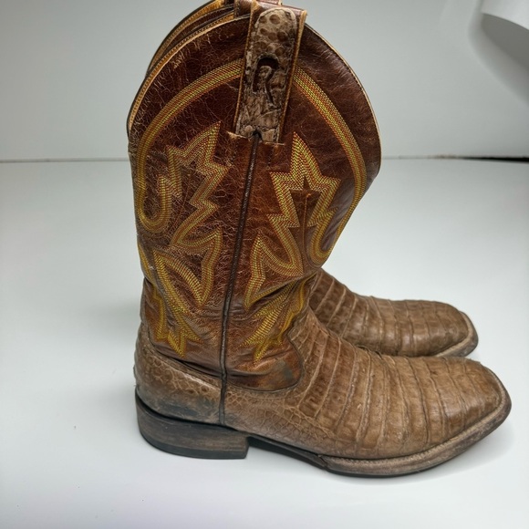 Rod Patrick Caiman Exotic Cowboy Boots Western Sz 11.5 AA - Picture 2 of 9